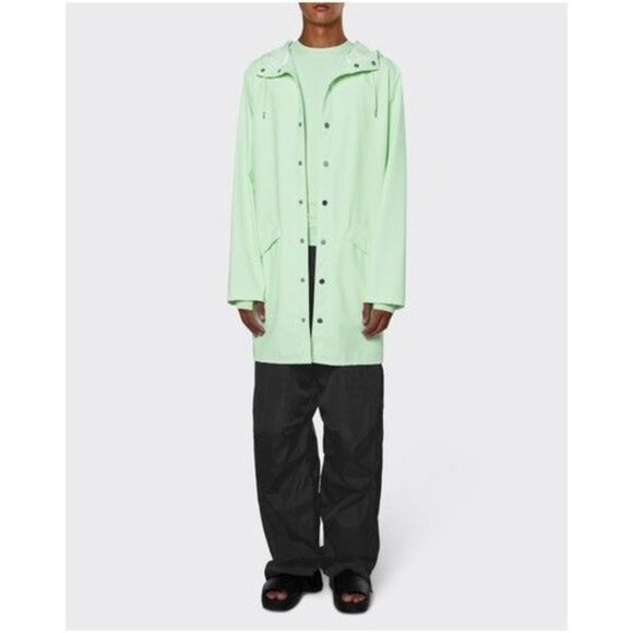 Rains Jackets & Blazers - Rains Unisex Rain Jacket, Waterproof, Color Mineral Green, Size Large & X-Large